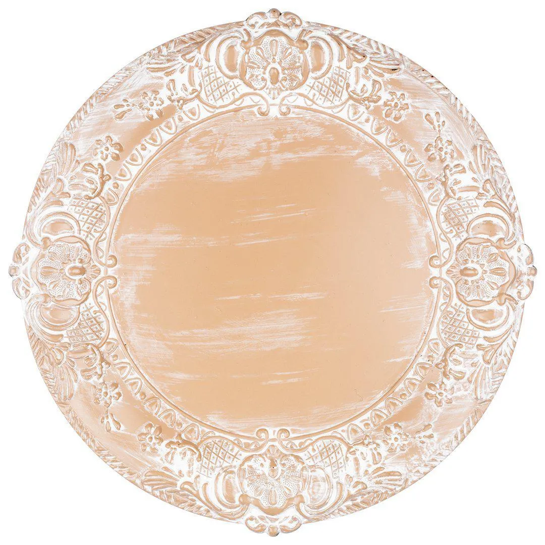 Acrylic Charger Plates Round Antique Baroque