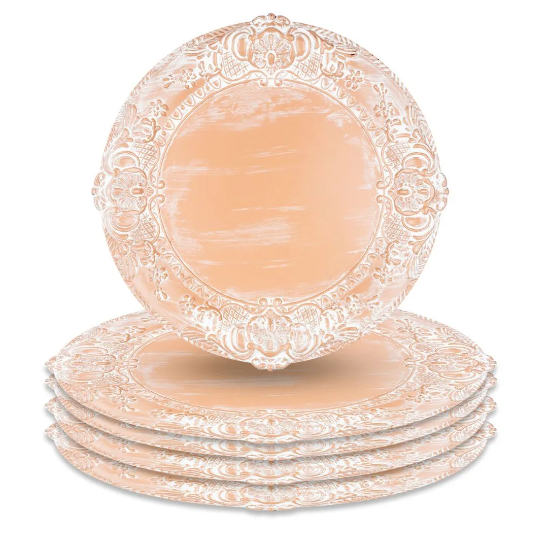 Acrylic Charger Plates Round Antique Baroque