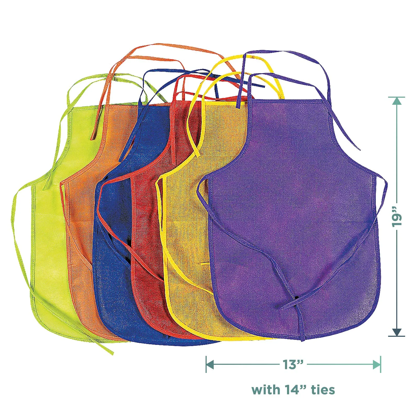 Artist Party Painting Smock Apron and Paint Palette Tray for Kids Art Parties (12 Sets)