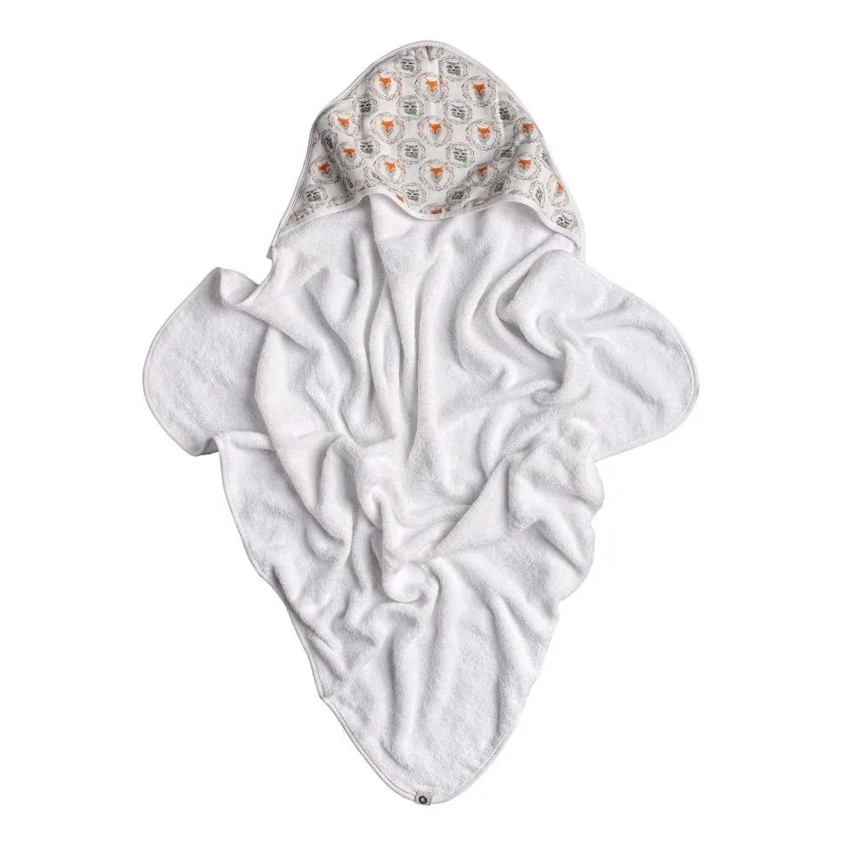 Bamboo Hooded Terry Towel 35.4" x 35.4" - Fox & Raccoon