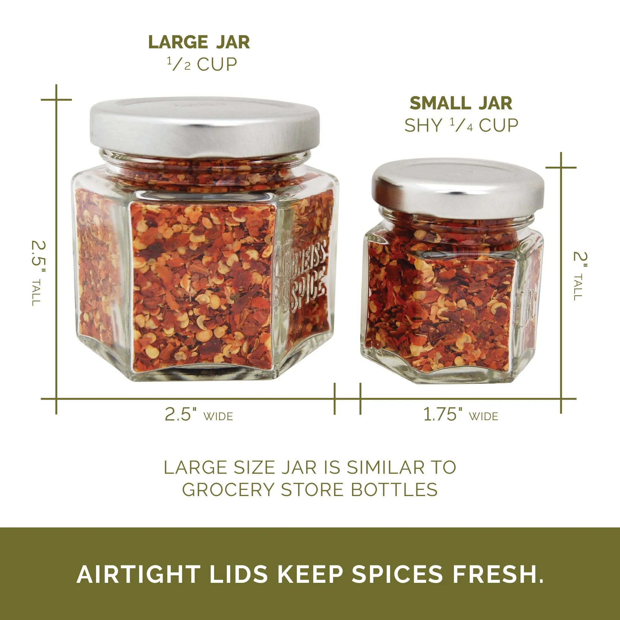 BASICS | 12 Magnetic Jars Filled with Organic Spices