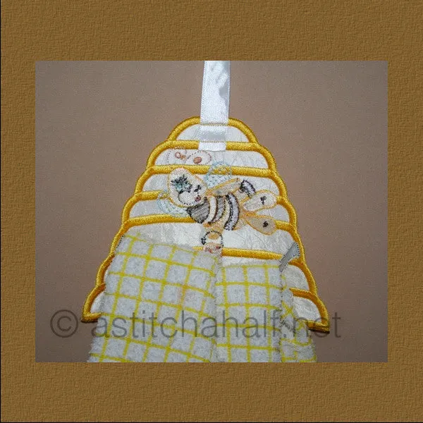 Bee Hive Towel Toppers