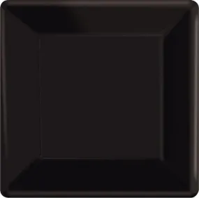 Black Square Paper Plates 26cm 20pk