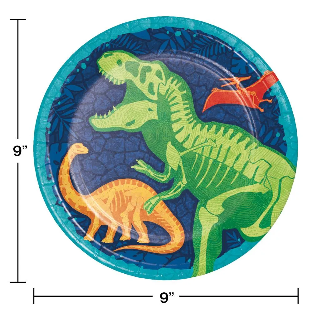 Bulk Dino Dig Paper Dinner Plates (96 per Case)