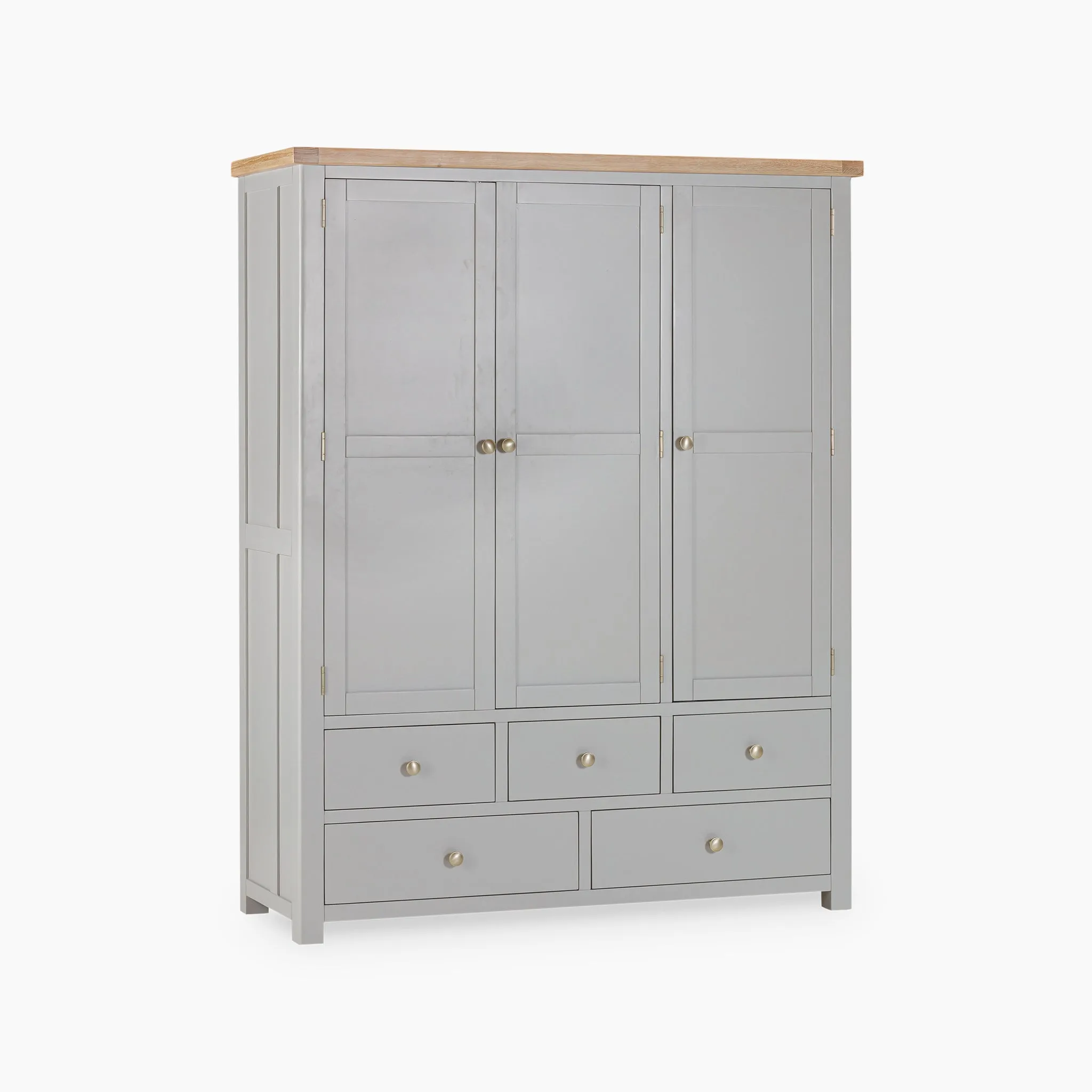 Burford Triple Larder Unit in Pebble Grey
