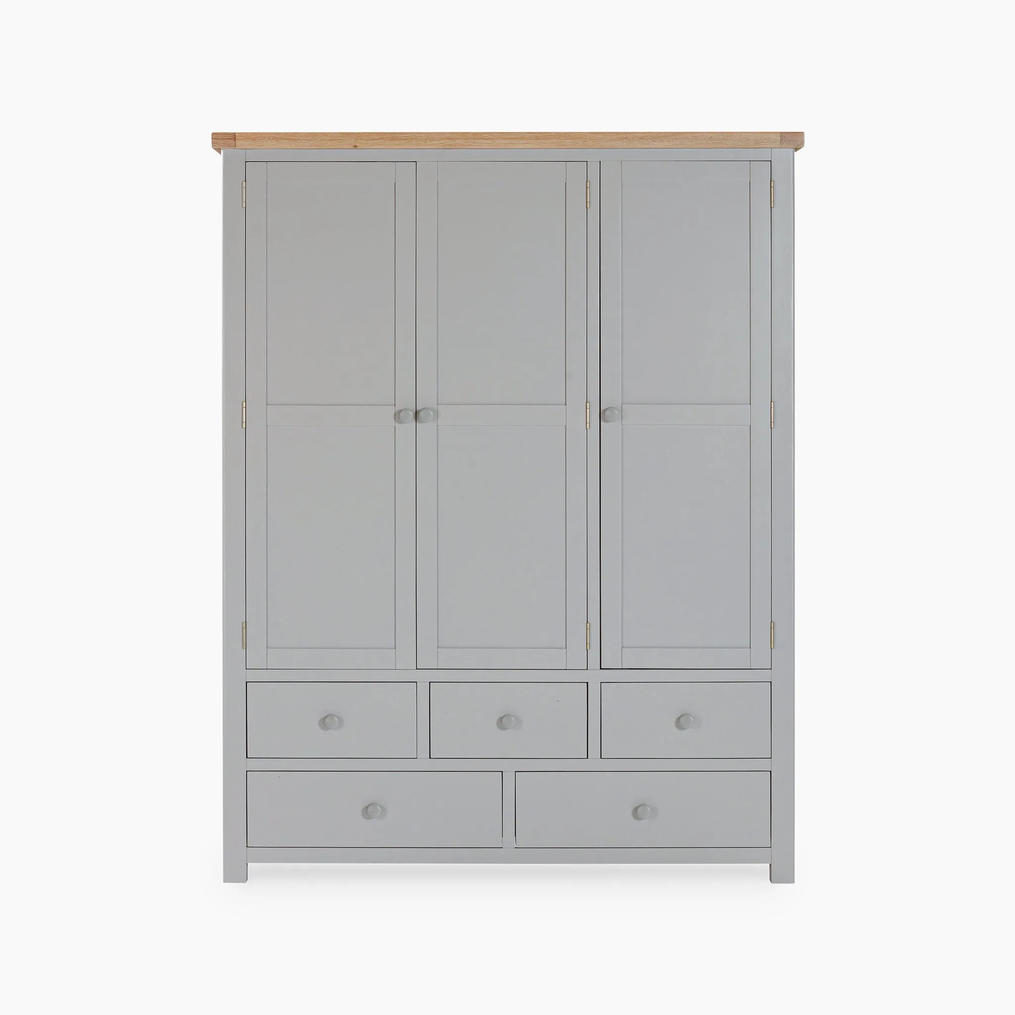 Burford Triple Larder Unit in Pebble Grey