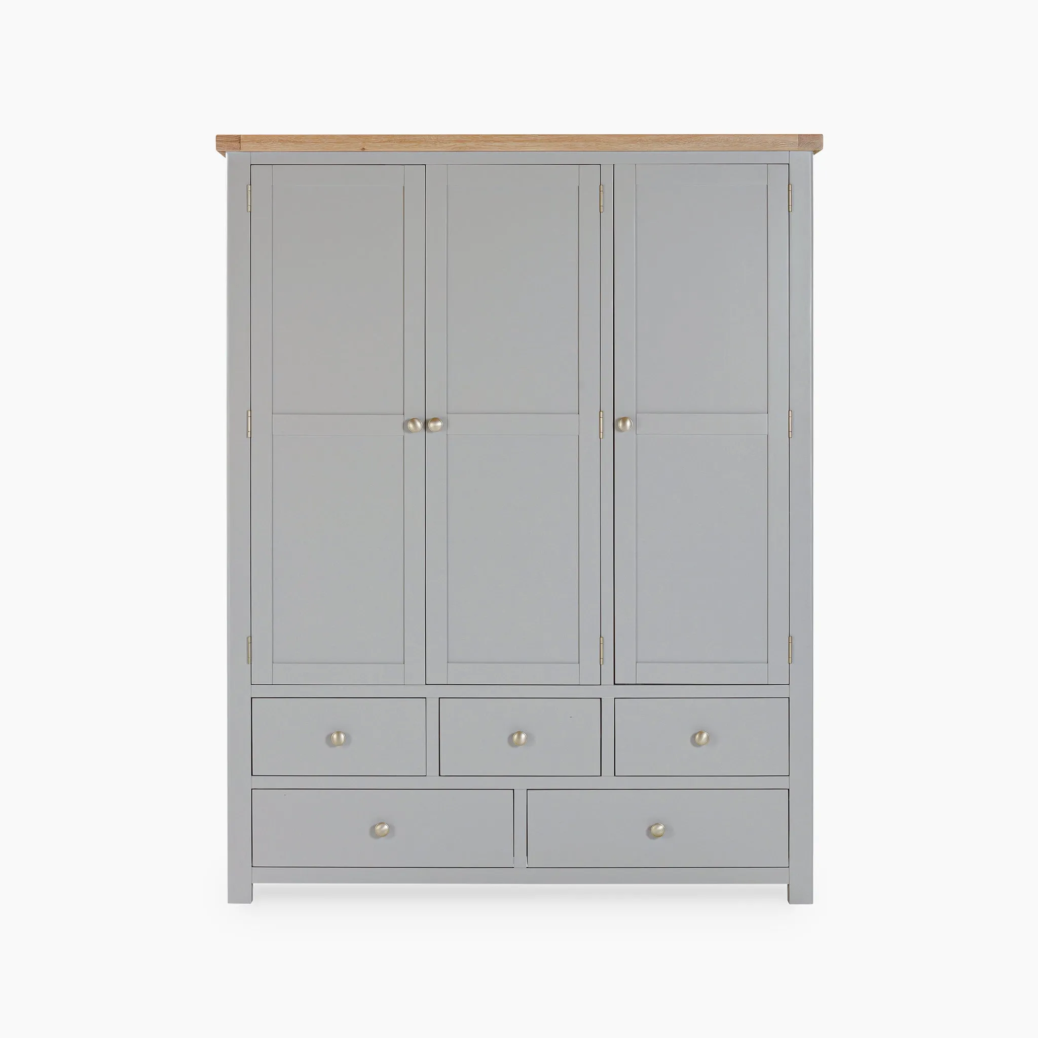 Burford Triple Larder Unit in Pebble Grey