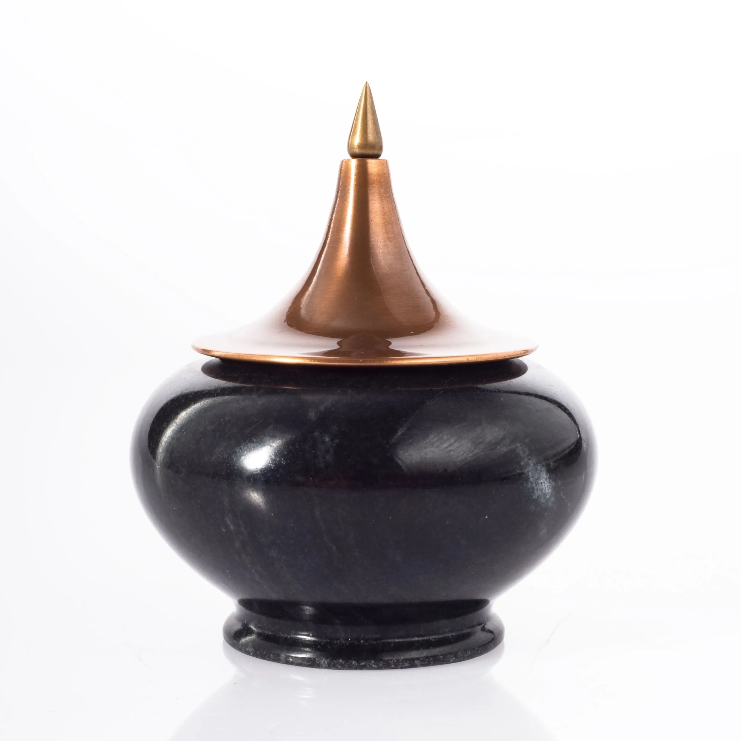Decorative Glass Jars In Black | Marble, Cast Brass & Copper | Antique