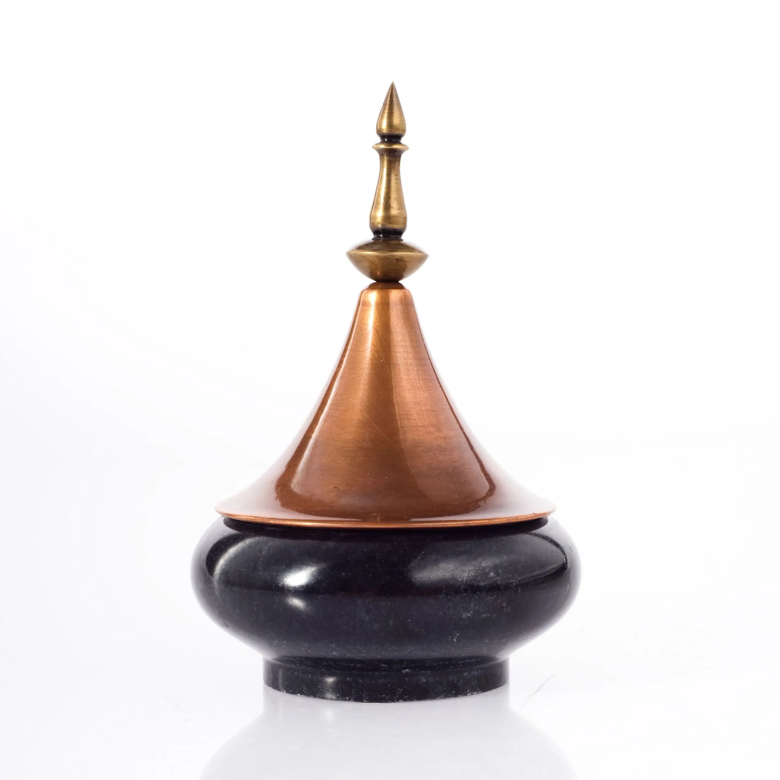 Decorative Glass Jars In Black | Marble, Cast Brass & Copper | Antique