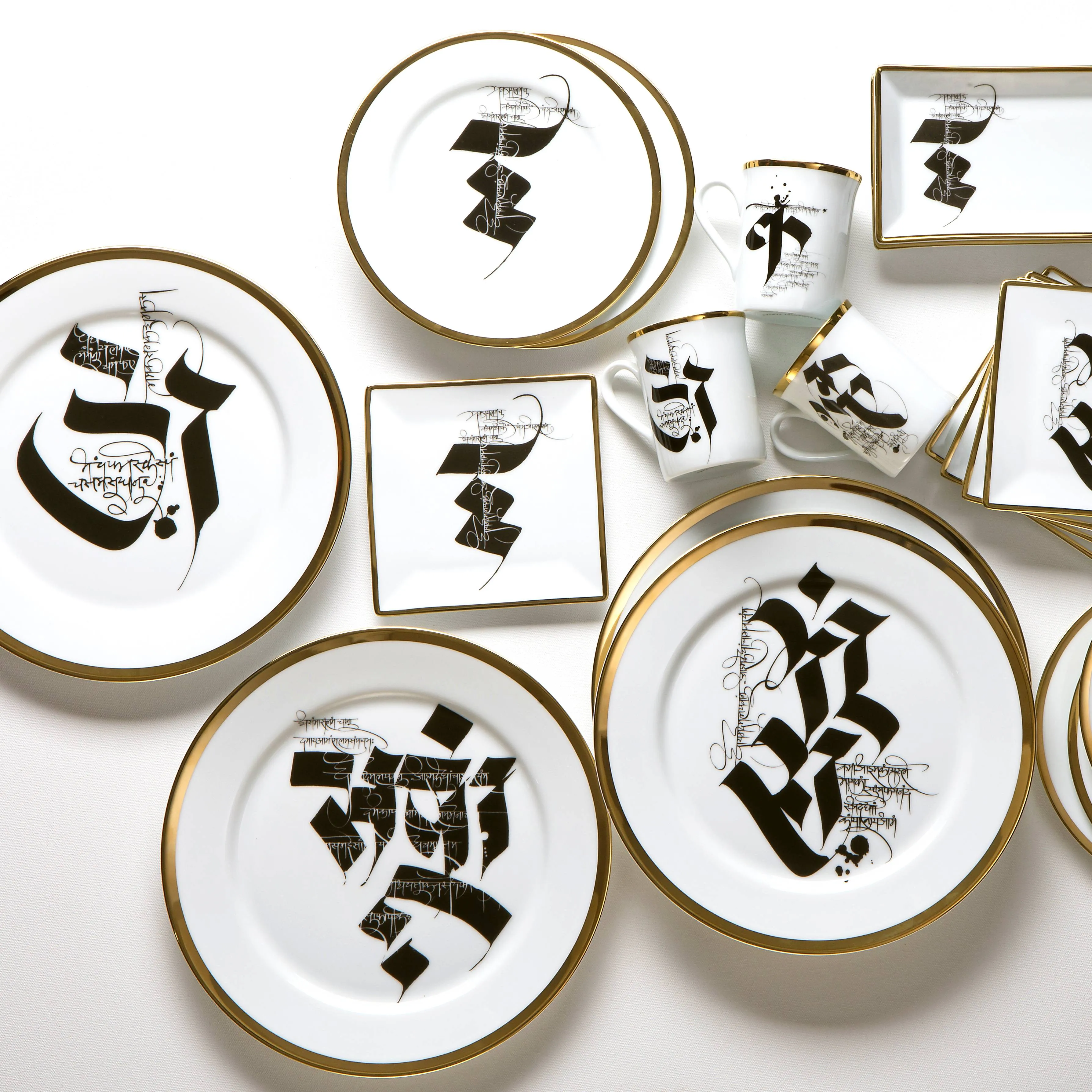 Devanagiri - Set of 6 Dinner plates