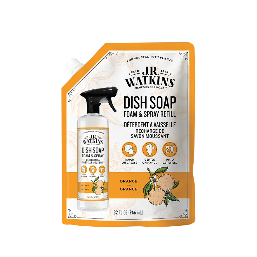 Dish Soap Foaming Orange 32floz Refill