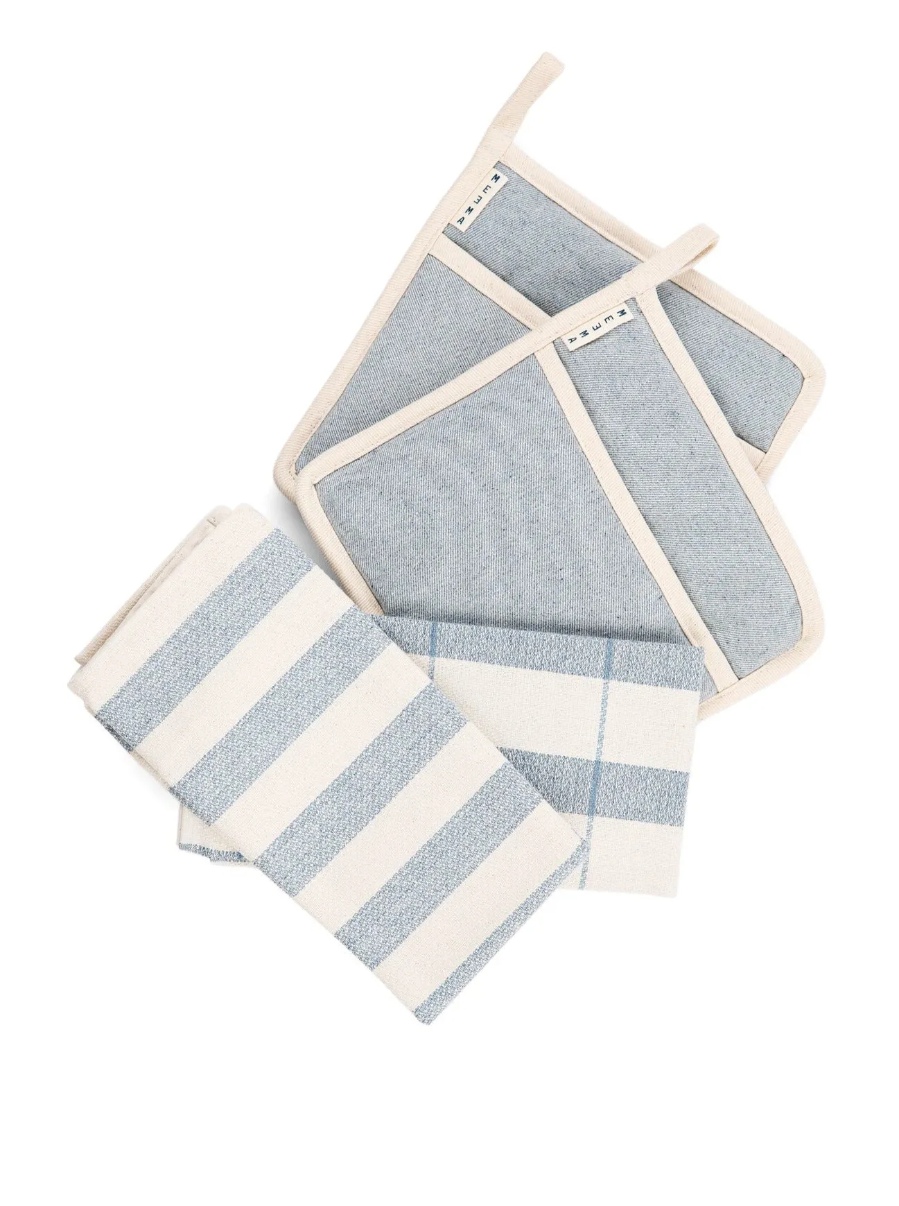 Dish Towels with Pot Holder Set