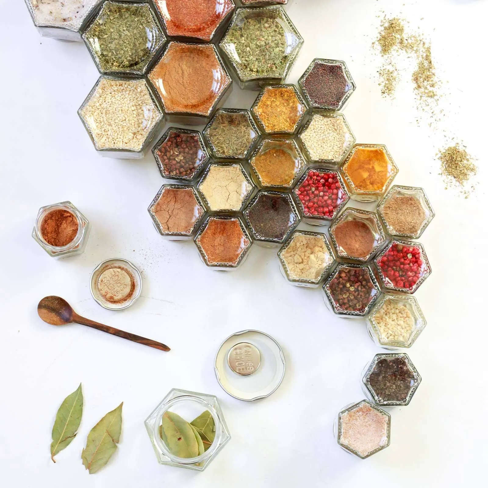 Empty Magnetic Spice Jars
