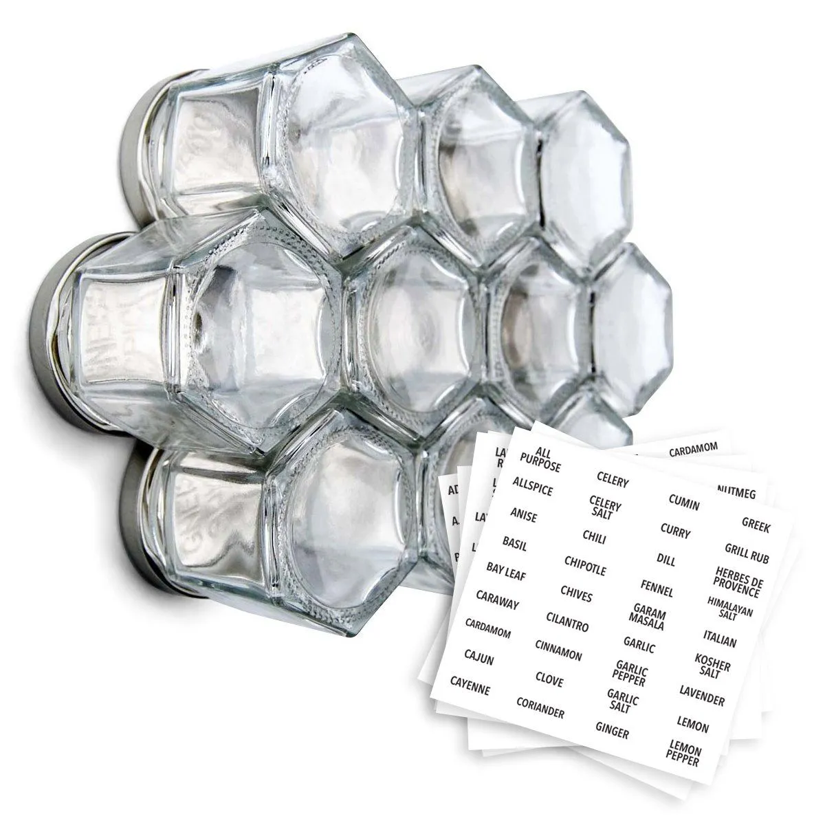 Empty Magnetic Spice Jars