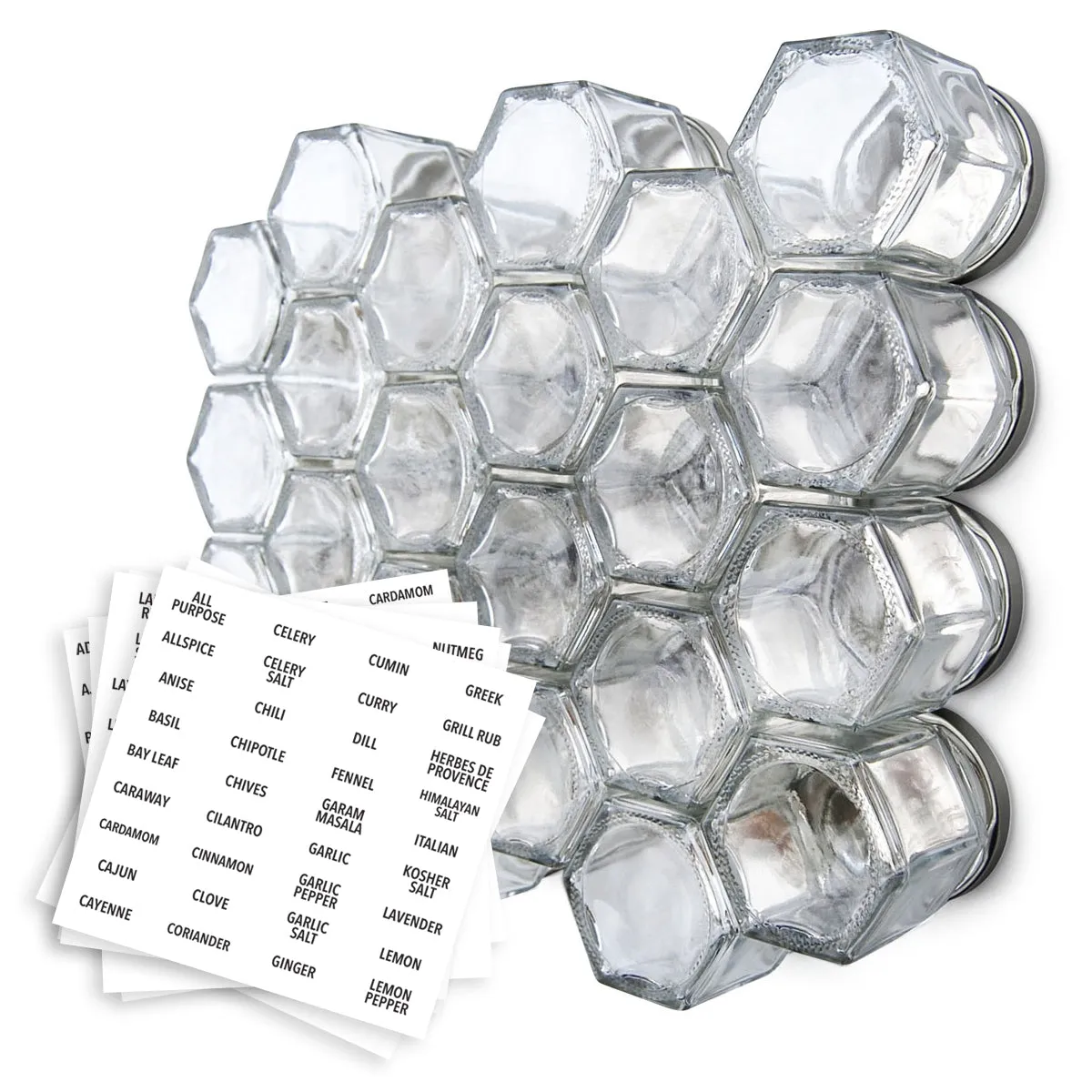 Empty Magnetic Spice Jars