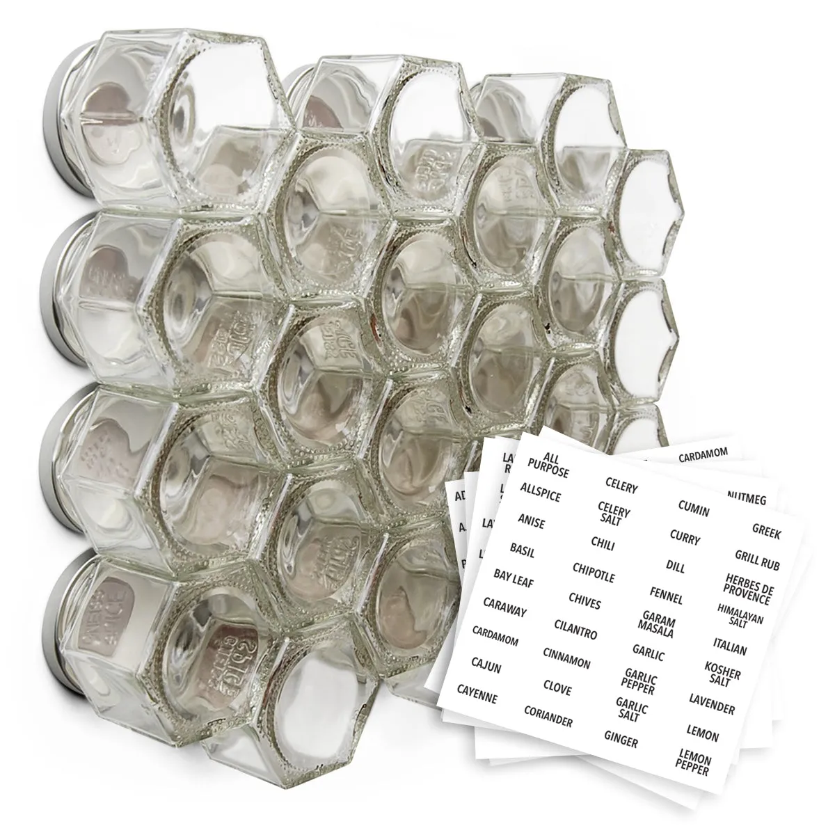 Empty Magnetic Spice Jars
