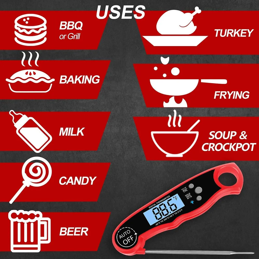 Food Thermometer Digital Kitchen Thermometer Meat Cooking Electronic