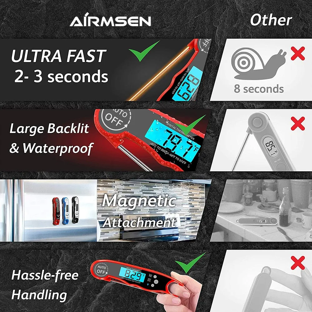 Food Thermometer Digital Kitchen Thermometer Meat Cooking Electronic