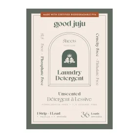Good Juju Laundry Detergent Strips - Unscented
