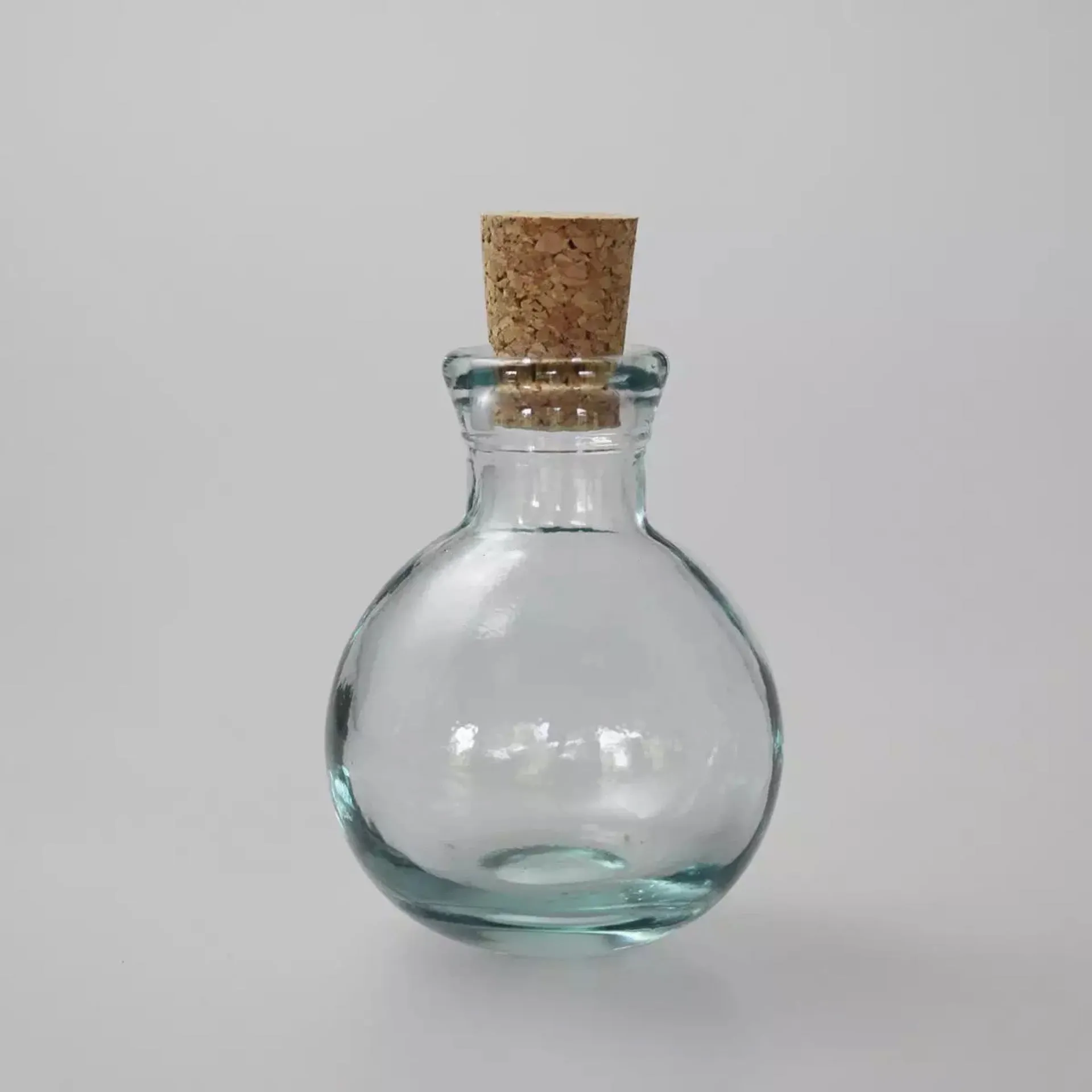 Handmade Glass Sealed Jar Cork Storage Jar