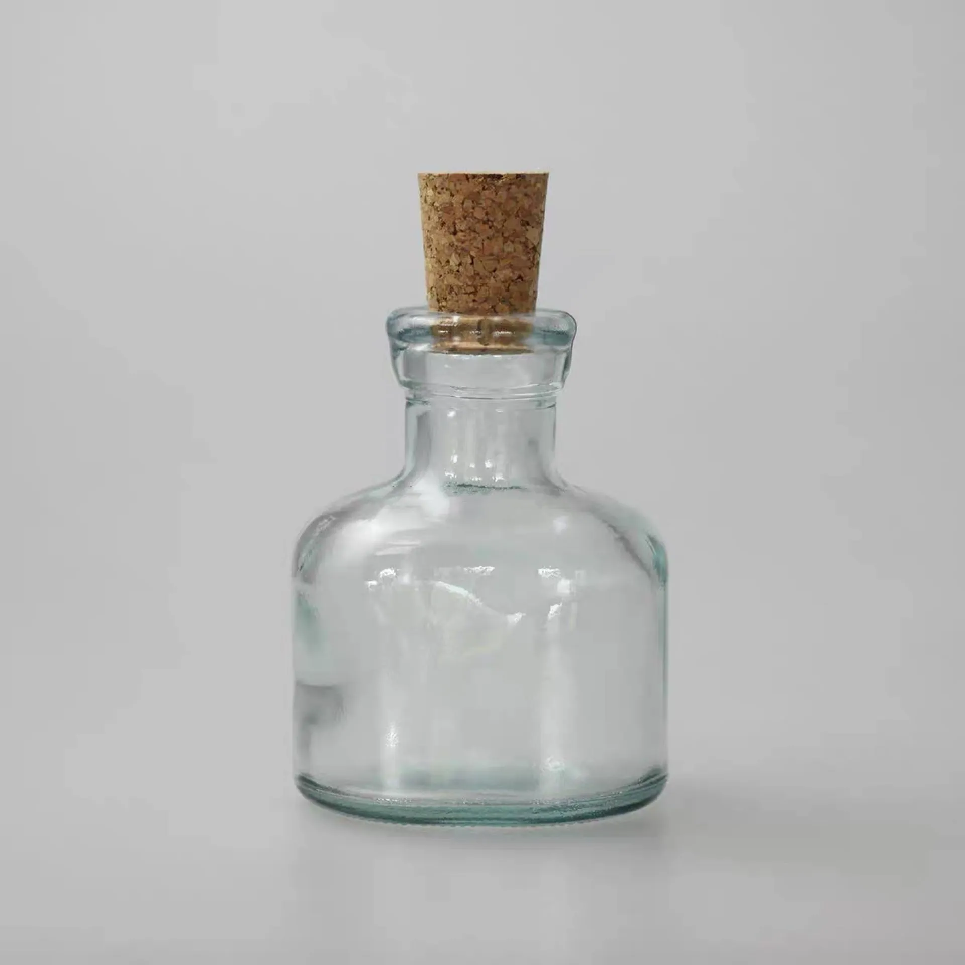 Handmade Glass Sealed Jar Cork Storage Jar