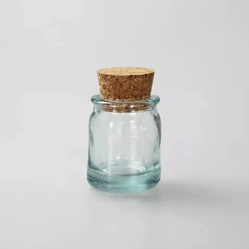 Handmade Glass Sealed Jar Cork Storage Jar