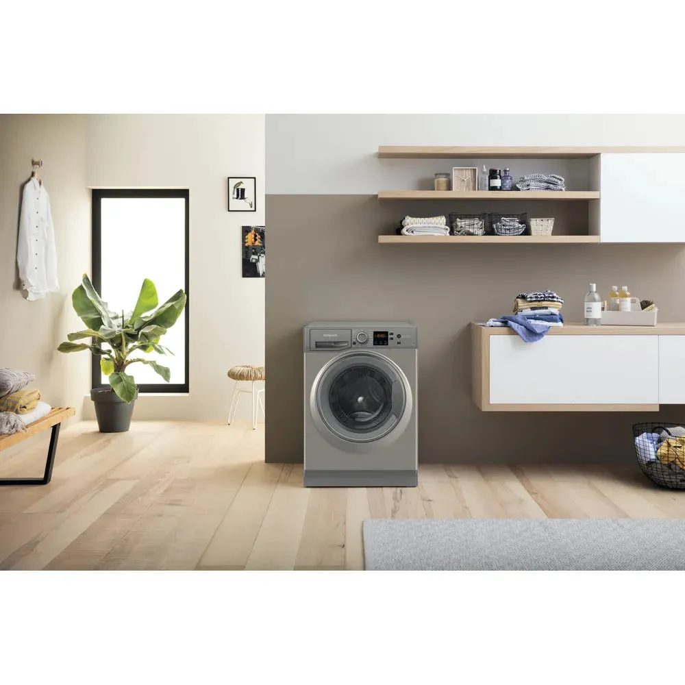 Hotpoint NSWF743UGGUKN 7kg 1400 Spin Washing Machine Graphite
