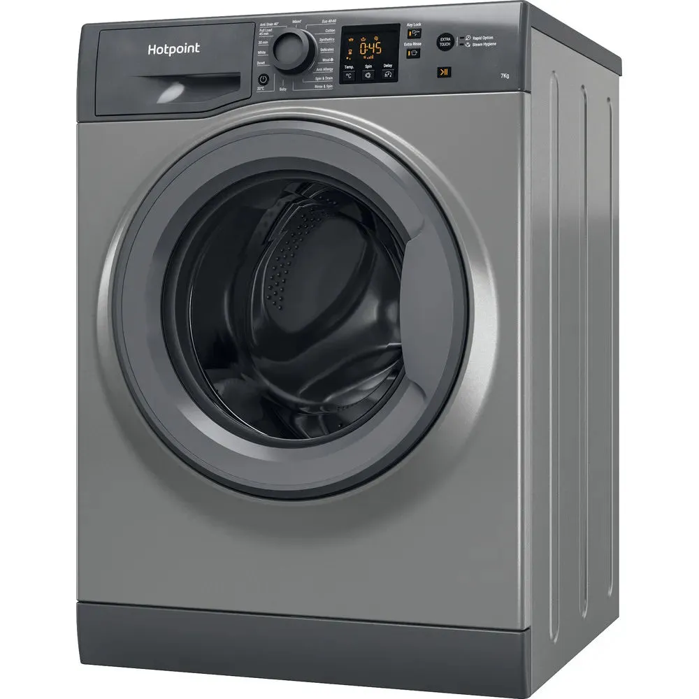 Hotpoint NSWF743UGGUKN 7kg 1400 Spin Washing Machine Graphite