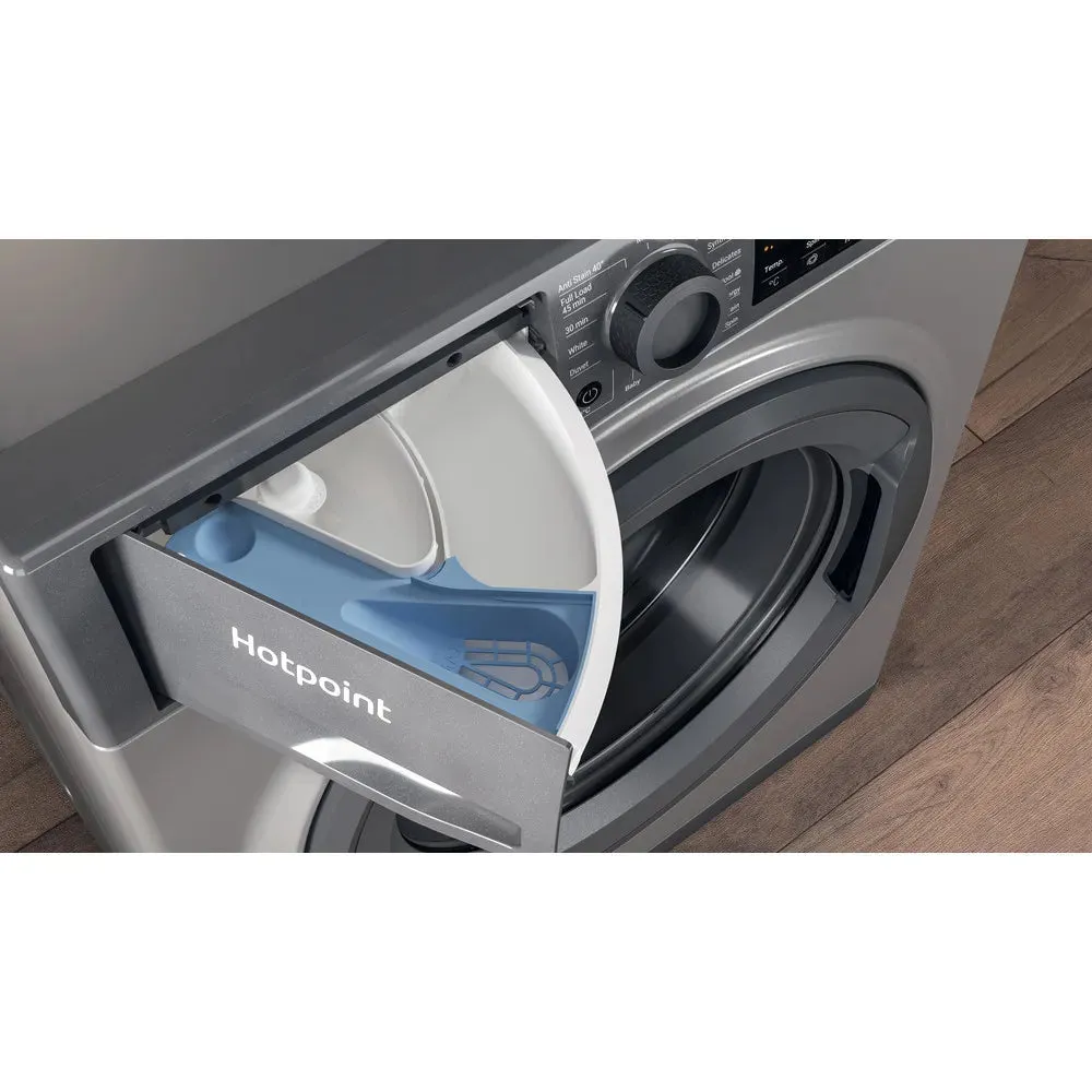 Hotpoint NSWF743UGGUKN 7kg 1400 Spin Washing Machine Graphite