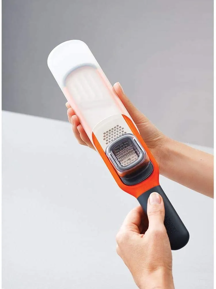 Joseph Joseph Handi-Grate 2-in-1 Grater and Slicer, Orange