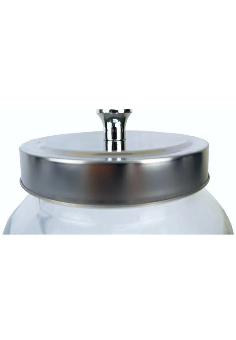 Landmark Round Cookie Jar With Stainless Lid
