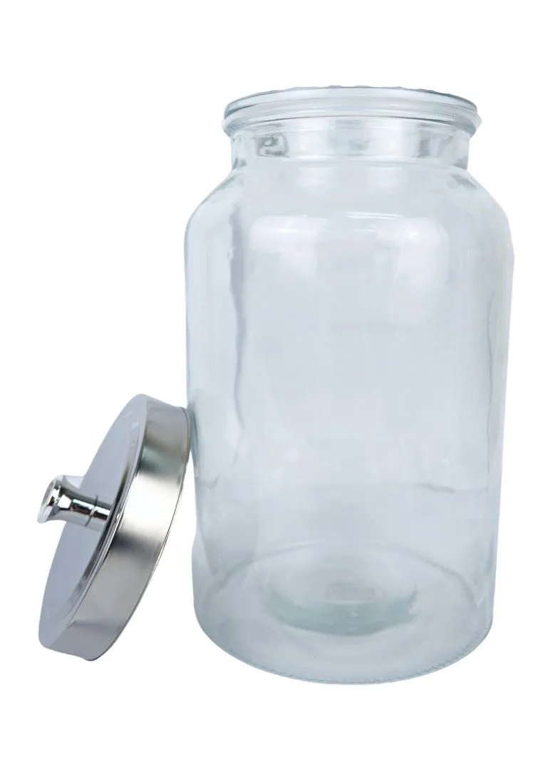Landmark Round Cookie Jar With Stainless Lid