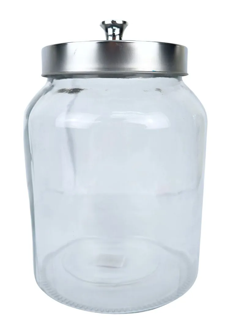Landmark Round Cookie Jar With Stainless Lid