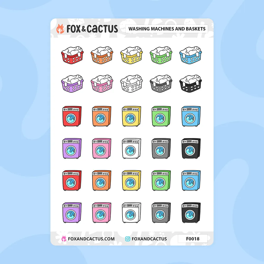 Laundry Cleaning Stickers
