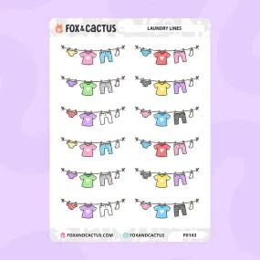 Laundry Line Stickers