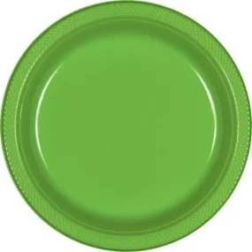 Lime Plastic Banquet Plates 26cm 20pk