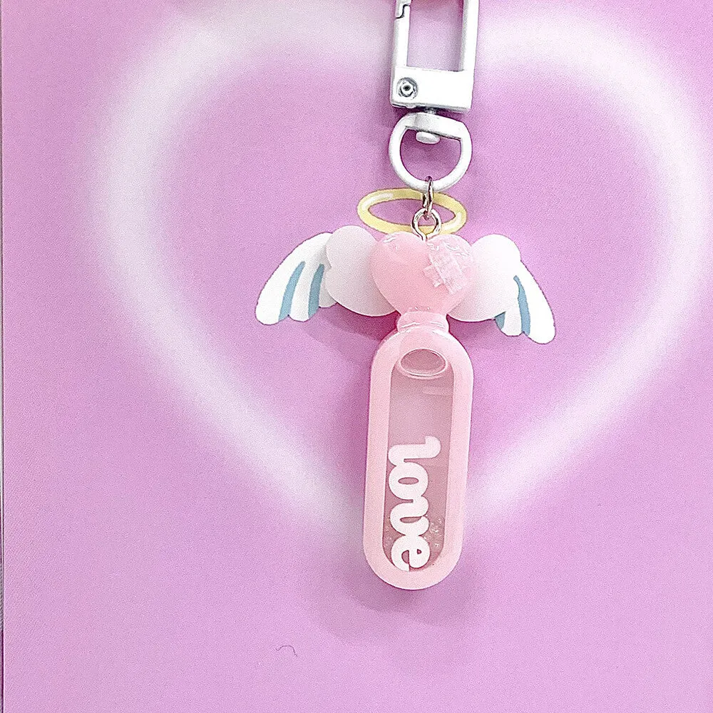 Love Thermometer Resin Shaker Keychain