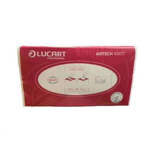 Lucart Airtech Pro Salon White Disposable Towel 43cmx77cm  100pk