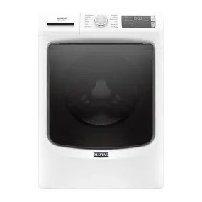 Maytag - 4.8 Cu. Ft. 12 Cycle High Efficiency Front Loading Washer with Steam - White