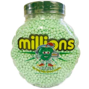 Millions Apple Candy Jars - 2.27kg