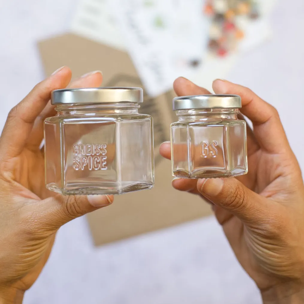 PANTRY SPICE BUNDLE: 24 Pantry Organic Spices in Magnetic Jars   Spice Tools