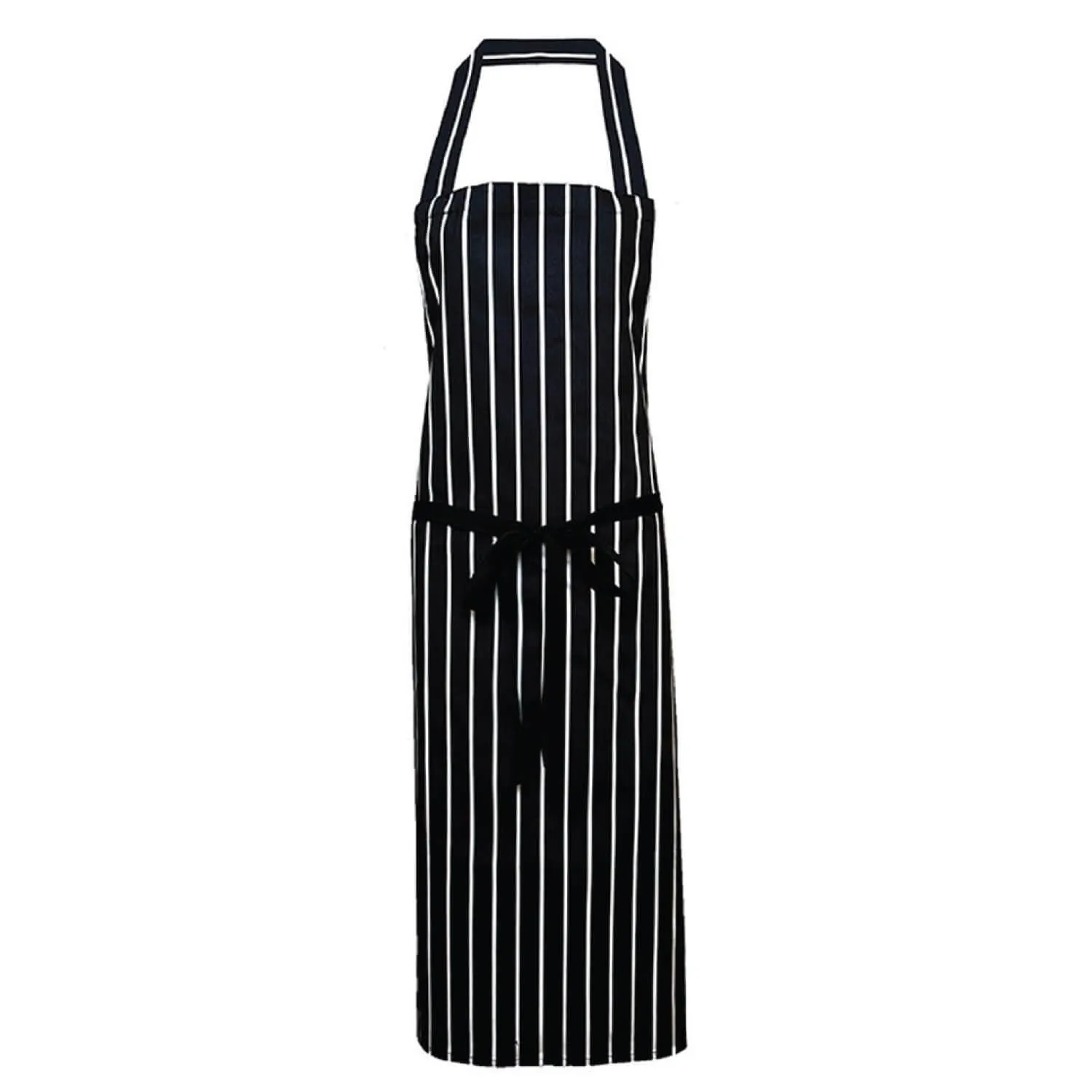 Pegasus Aprons Black White Stripe Bib Butchers Aprons