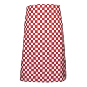 Pegasus Aprons Red and White Checkerboard Waist Aprons