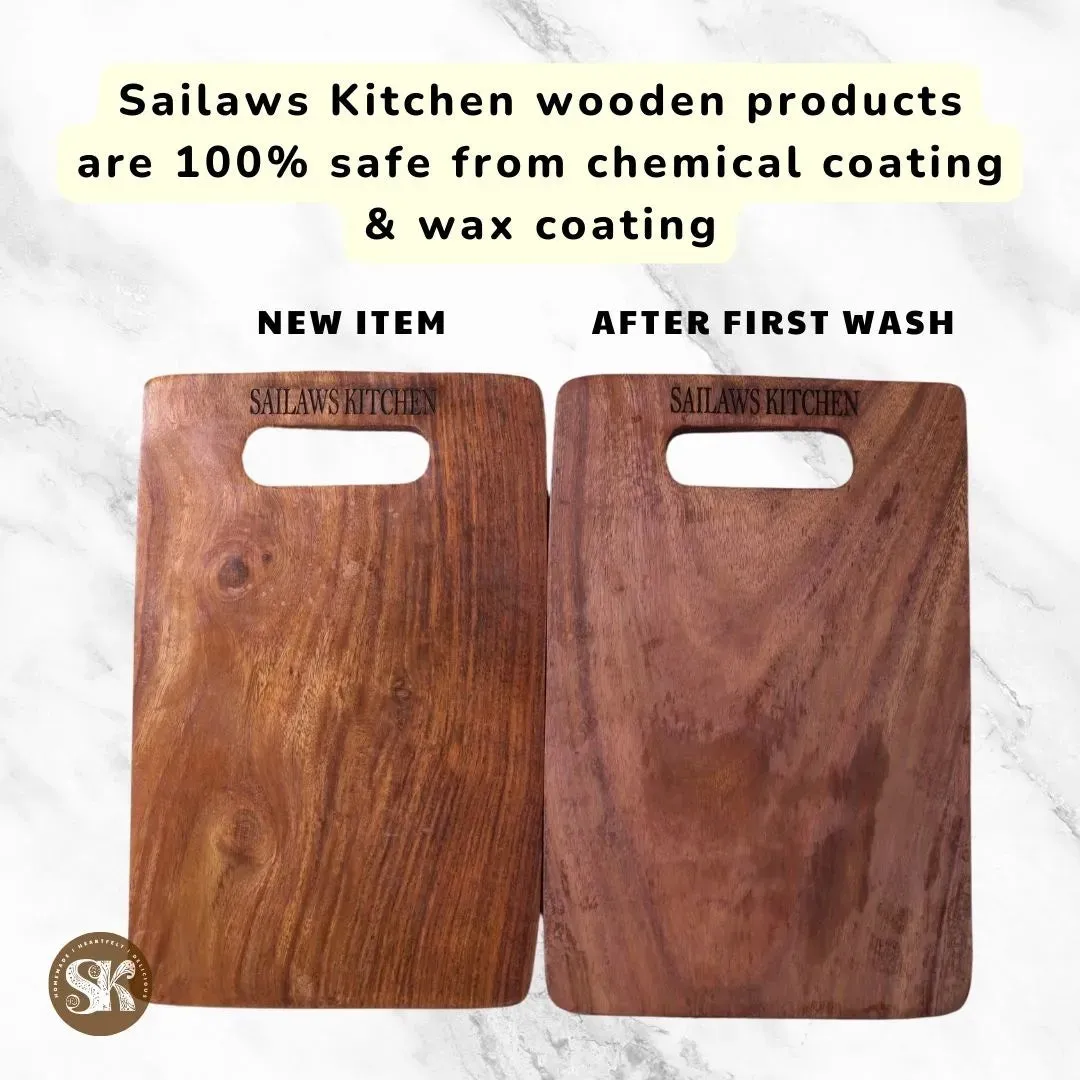 Premium 9 Cubed Wooden Spice Box from Sailaws Kitchen | Break-Free Fiberglass Lid