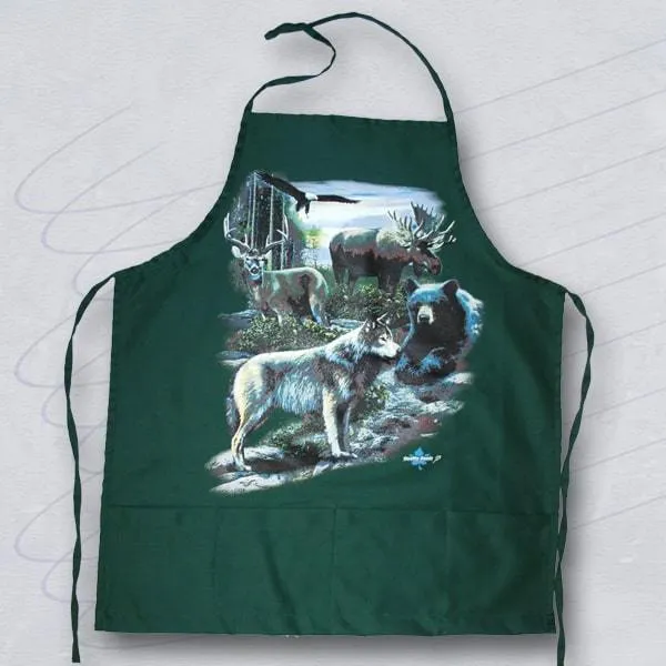 Prints Dam it! and Wildlife Cottage apron.