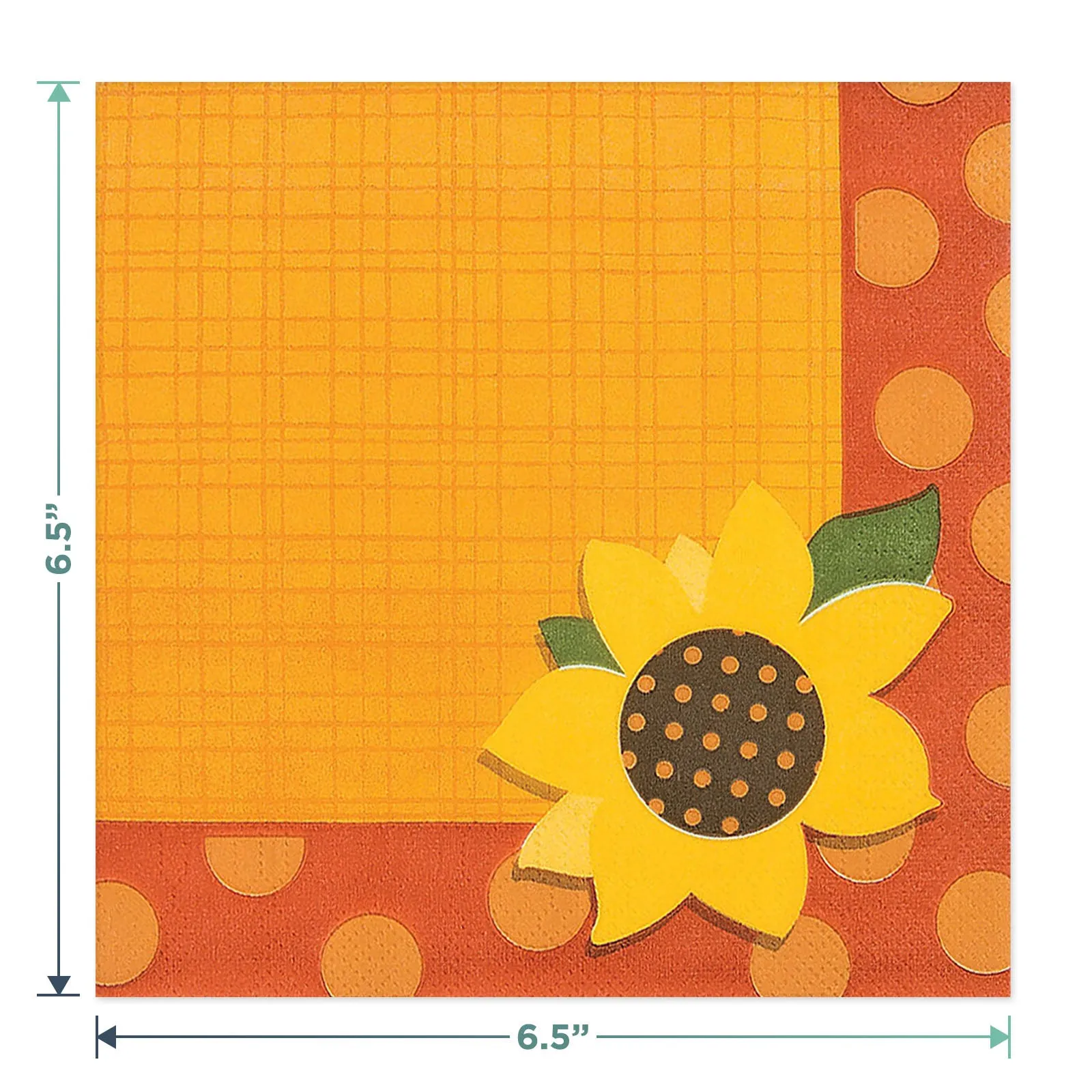 Pumpkin and Sunflower Paper Dinner Plates and Lunch Napkins for Fall Party (Serves 16)