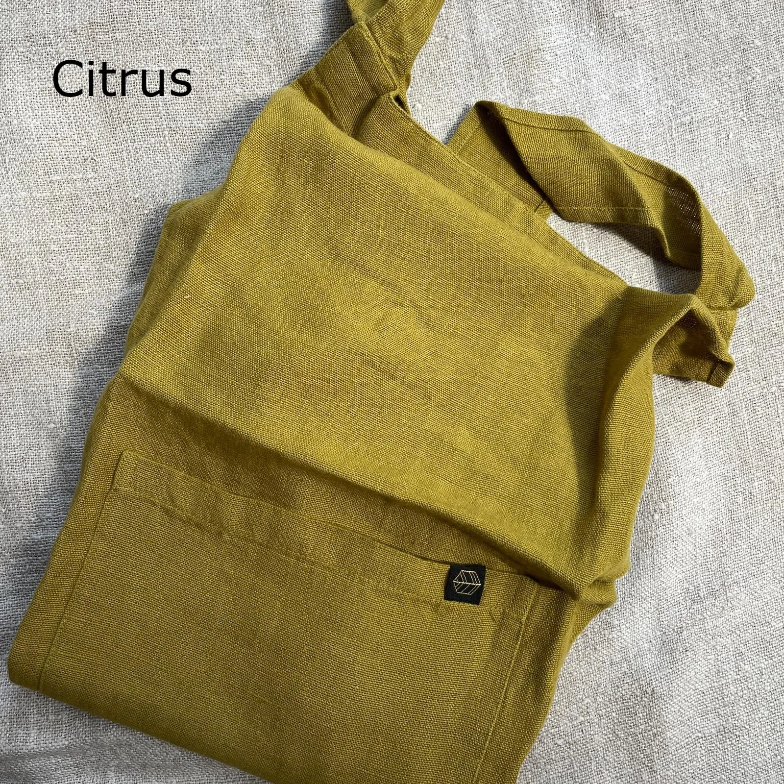 Pure Washed Linen Japanese Style Cross Back Apron