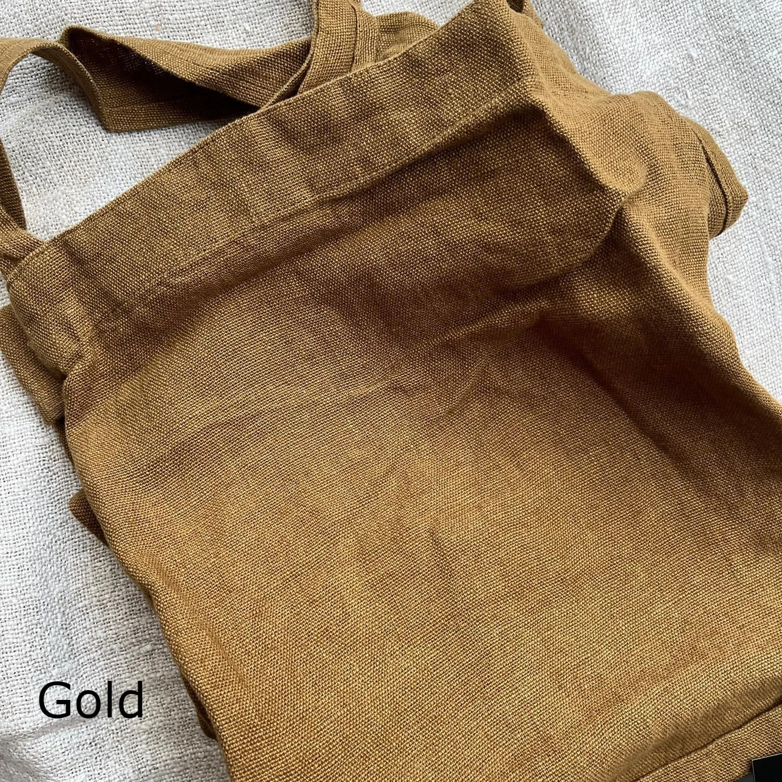 Pure Washed Linen Japanese Style Cross Back Apron