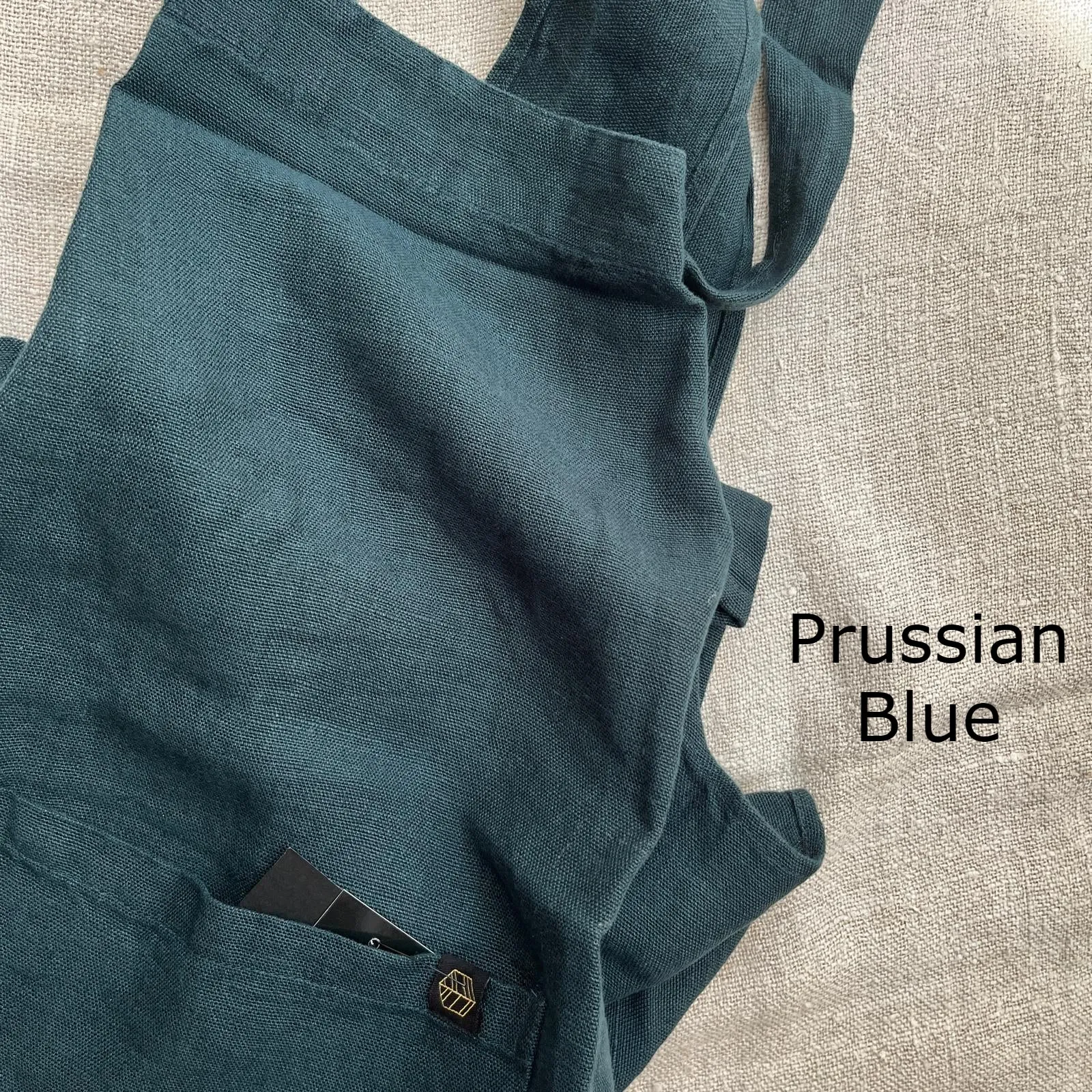 Pure Washed Linen Japanese Style Cross Back Apron