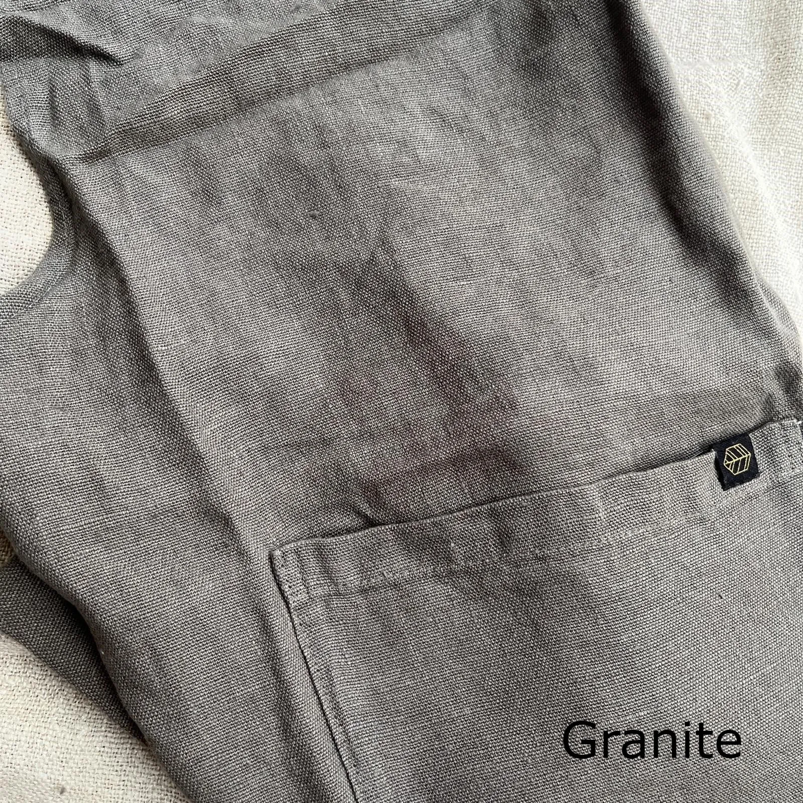 Pure Washed Linen Japanese Style Cross Back Apron